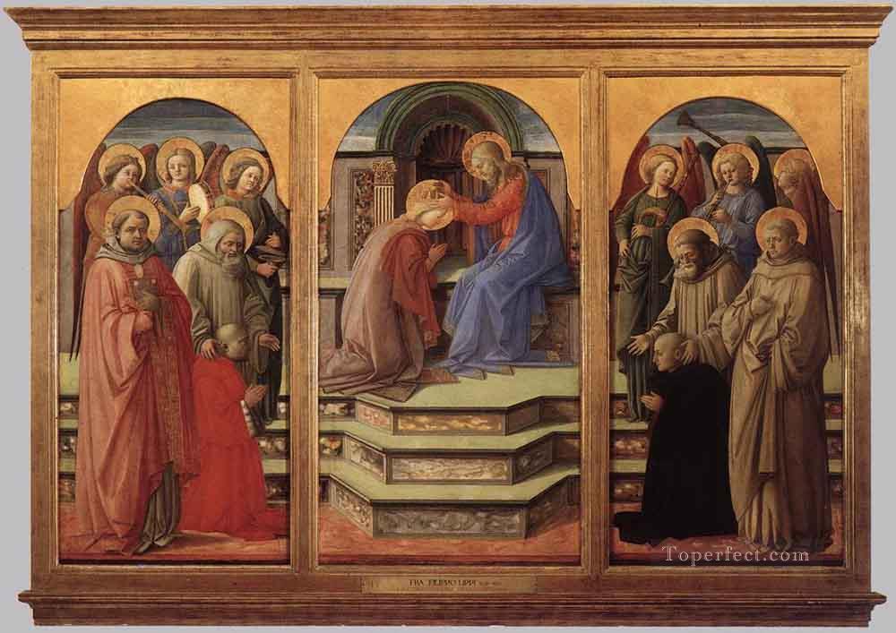 Coronation of the Virgin 2 Renaissance Filippo Lippi Oil Paintings